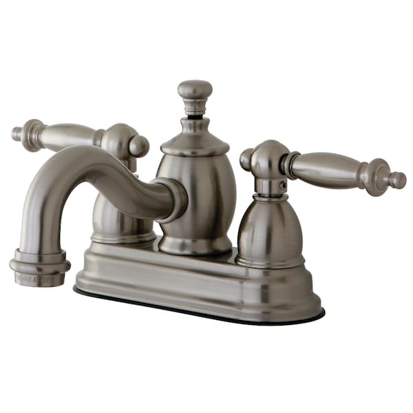 KS7108TL 4" Centerset Bathroom Faucet, Brushed Nickel